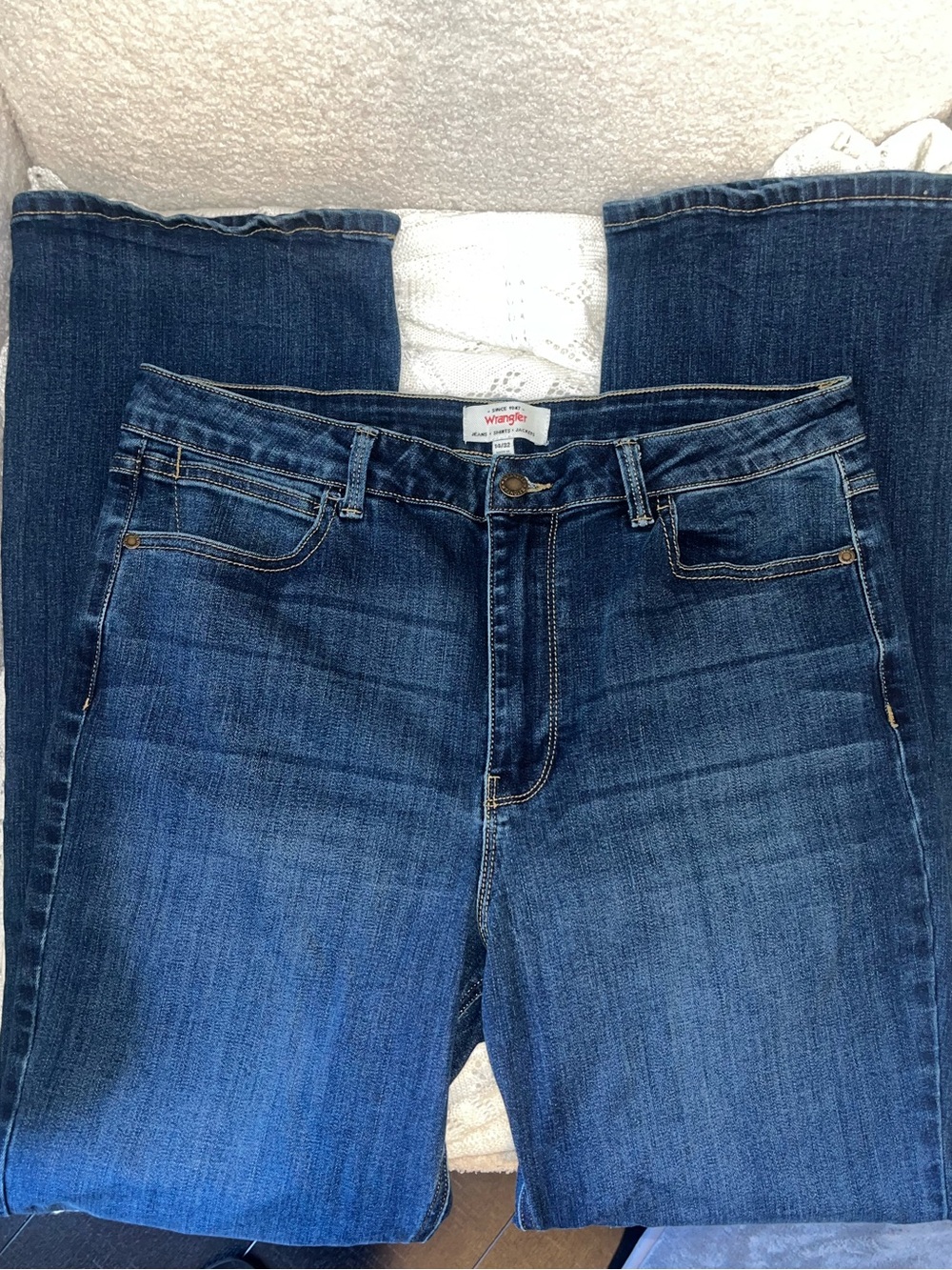 Wrangler Women's Blue Boot Cut Jeans size 14
